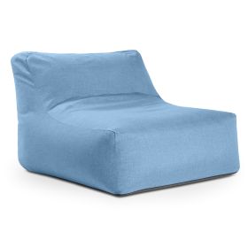 Coza Outdoor Chair - Large Bean Bag Lounge Chair for Poolside & Patio Lounging - Sunbrella (Color: Ocean Blue)