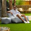 Coza Outdoor Chair - Large Bean Bag Lounge Chair for Poolside & Patio Lounging - Sunbrella