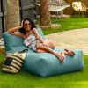 Coza Outdoor Sun Lounger - Luxurious Giant Outdoor Chaise - Sunbrella