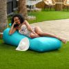 Arlo Outdoor Bean Bag Sun Lounger - Pool and Patio Chaise Bean Bag Lounger