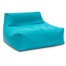 Jaxx Lavista Outdoor Bean Bag Loveseat / Modern Patio Sofa (Color: Cancun)