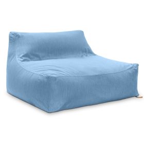 Jaxx Lavista Outdoor Bean Bag Loveseat / Modern Patio Sofa (Color: Ocean)