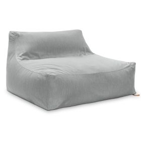 Jaxx Lavista Outdoor Bean Bag Loveseat / Modern Patio Sofa (Color: Granite)