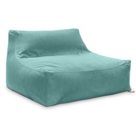 Jaxx Lavista Outdoor Bean Bag Loveseat / Modern Patio Sofa (Color: Breeze)