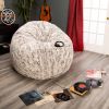 Jaxx 6 Foot Cocoon - Large Bean Bag Chair for Adults, Premium Luxe Faux Fur