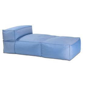 Baya Outdoor Chaise - Luxurious Chaise Sun Lounger for Poolside or Hospitality (Color: Ocean Blue)