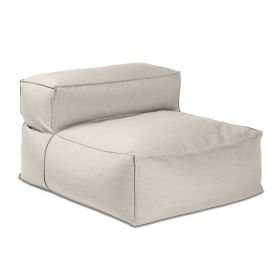 Baya Outdoor Center Seat - Luxurious Oversized European Style Outdoor Soft Seating, Sunbrella (Color: Silver)