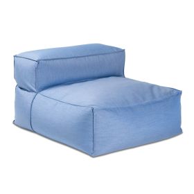 Baya Outdoor Center Seat - Luxurious Oversized European Style Outdoor Soft Seating, Sunbrella (Color: Ocean Blue)