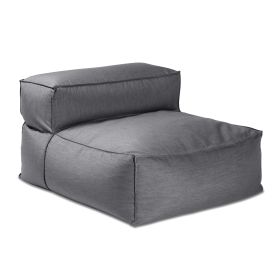 Baya Outdoor Center Seat - Luxurious Oversized European Style Outdoor Soft Seating, Sunbrella (Color: Charcoal)