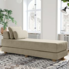 Jaxx Balshan Chaise Lounge Daybed (Color: Ivory)