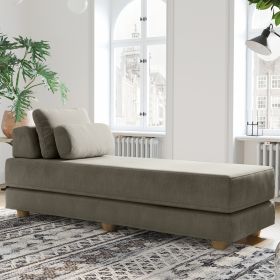 Jaxx Balshan Chaise Lounge Daybed (Color: Dove Grey)