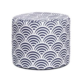 Jaxx Spring Outdoor Ottoman (Color: Marine Scales)