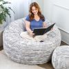 Jaxx Metro Sac 5 Foot Bean Bag Chair - Luxe Fur