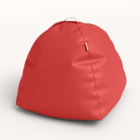 Jaxx Gumdrop Jr. Kids Bean Bag for Early Childhood & Educational Environments, Premium Vinyl (Color: Red)