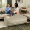 Atrium Collection Lino Ottoman - Oversized Large Couch Ottoman & Foam-Filled Lounger - Faux Leather