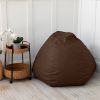 Atrium Collection Pazi Pod - Designer Foam Bean Bag Chair for Home Theaters, Offices, Schools, Reception & Waiting Rooms - Faux Leather