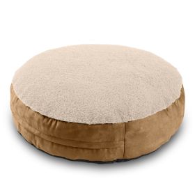 Jaxx Robbi Round Pet Bed, Small (Color: Cloud & Beige)