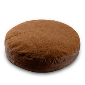 Jaxx Robbi Round Pet Bed, Medium (Color: Caramel & Chocolate)