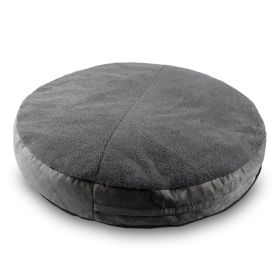 Jaxx Robbi Round Pet Bed, Large (Color: Grey & Charcoal)