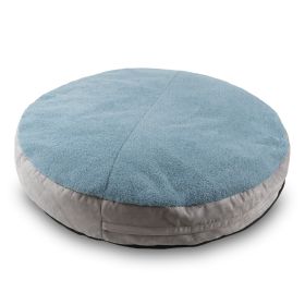 Jaxx Robbi Round Pet Bed, Large (Color: Blue & Grey)