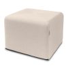 Jaxx Monroe Square Foam Ottoman with Stain Resistant Performance Fabric, Large (24 x 24 x 18)