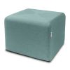 Jaxx Monroe Square Foam Ottoman with Stain Resistant Performance Fabric, Large (24 x 24 x 18)