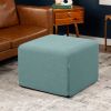 Jaxx Monroe Square Foam Ottoman with Stain Resistant Performance Fabric, Large (24 x 24 x 18)