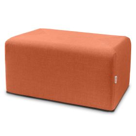 Jaxx Monroe Large Rectangular Foam Ottoman / Coffee Table, (36 x 18) (Color: Canyon Orange)