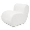 Jaxx Toccoa Chair - Luxurious Modern Sculpted Seating with Plush Sherpa Cover