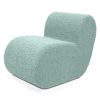 Jaxx Toccoa Chair - Luxurious Modern Sculpted Seating with Plush Sherpa Cover