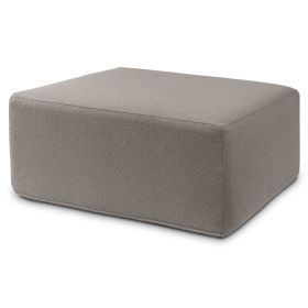 Jaxx Fairlie Couch Ottoman - Oversized Square Foam Coffee Table Ottoman, 36" , Luxe Boucle, Boucle (Color: Boucle Dk Grey)