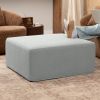 Jaxx Fairlie Couch Ottoman - Oversized Square Foam Coffee Table Ottoman, 36" , Luxe Boucle, Boucle