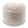 Jaxx Paran Pouf - Fluffy Faux Fur Ottoman for Modern Interior Design - Regular