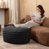 Jaxx Paran Pouf - Fluffy Faux Fur Ottoman for Modern Interior Design - Large