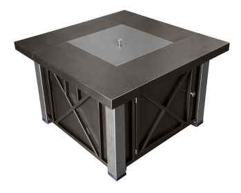 AZ Patio Heaters Outdoor Fire Pit in Hammered Bronze and Stainless Steel (Option: Metal, Color: Hammered Bronze and Stainless Steel)