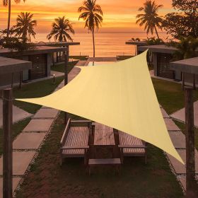 Artpuch Custom Size Sand Sun Shade Sail Triangle Canopy 185 GSM Durable Fabric UV Block Awning for Outdoor Patio Garden Backyard (Customized Available (size: 07'x15')