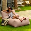 Coza Outdoor Sun Lounger - Luxurious Giant Outdoor Chaise - Sunbrella